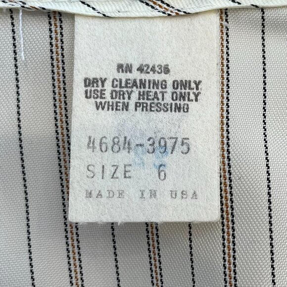 Vtg 90s Dawn Joy Floral Lace Vest Dress Set Sage Green Cream Size 6 Cottagecore - Picture 4 of 16